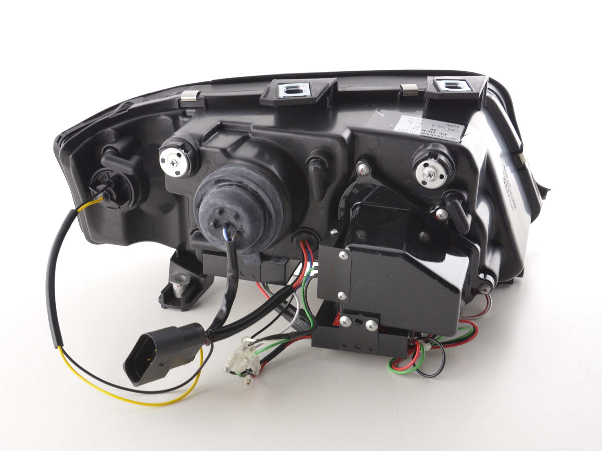 Scheinwerfer Set Daylight LED Tagfahrlicht Audi A6 Typ 4B 01-04 schwarz Scheinwerfer Set Daylight LED Tagfahrlicht Audi A6 Typ 4B 01-04 schwarz